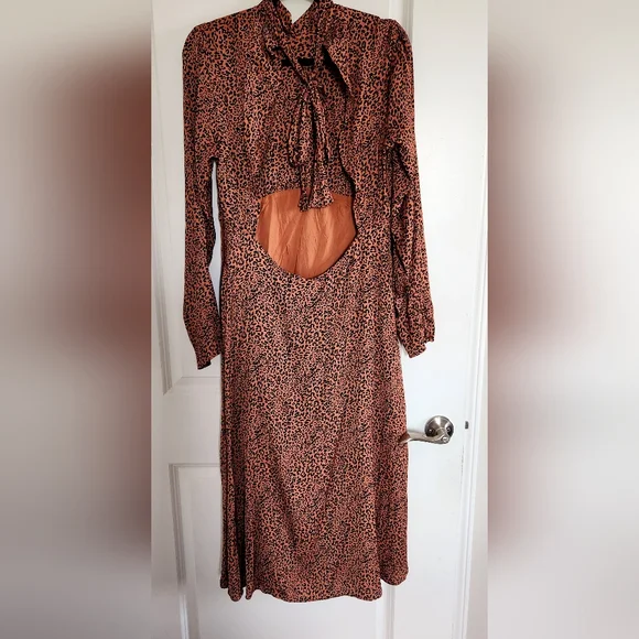 Free People Brown Backless‎ Dress - Picture 8 of 10